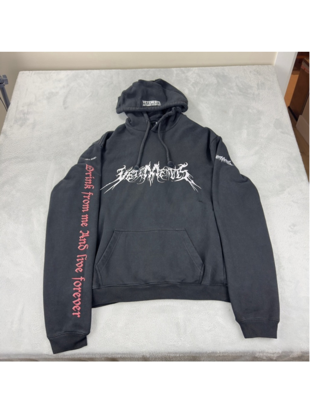 Vetements Men's Size Small Oversized Total Fucking Darkness Hoodie FW17